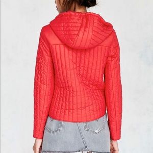 BDG Urban Outfitters Red Emma Quilted Liner Jacket Size Small